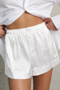 Kat The Label Baxter Boxer Ivory | Shorts