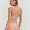 Kat The Label Bowie Thong Cornflower | Lingerie | Thongs
