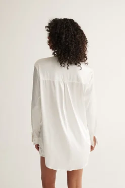 Kat The Label Celine Shirt Ivory | Camis