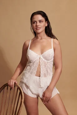 Kat The Label Elle Camisole Ivory | Camis