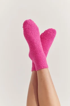 Kat The Label Fluffy Bed Socks Hot Pink | Gifts | Slippers