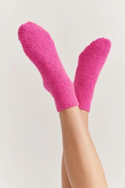 Kat The Label Fluffy Bed Socks Hot Pink | Gifts | Slippers