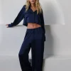 Kat The Label Gracie Shirt Pant Set Ink | Sleep Sets