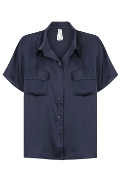 Kat The Label Gracie Short Sleeve Shirt Ink | Camis