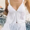 Kat The Label Hanna Camisole Snow | Camis