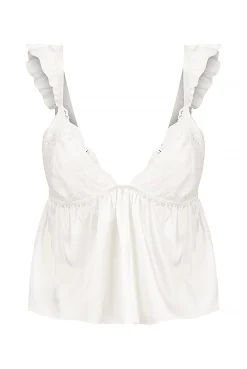 Kat The Label Hanna Camisole Snow | Camis