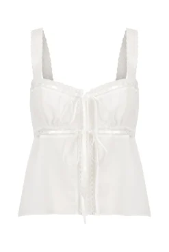 Kat The Label Hansel Camisole Ivory | Camis