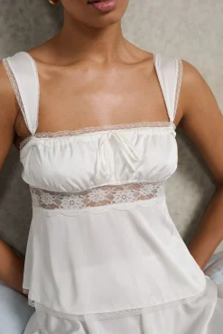 Kat The Label Isabelle Camisole Ivory | Camis