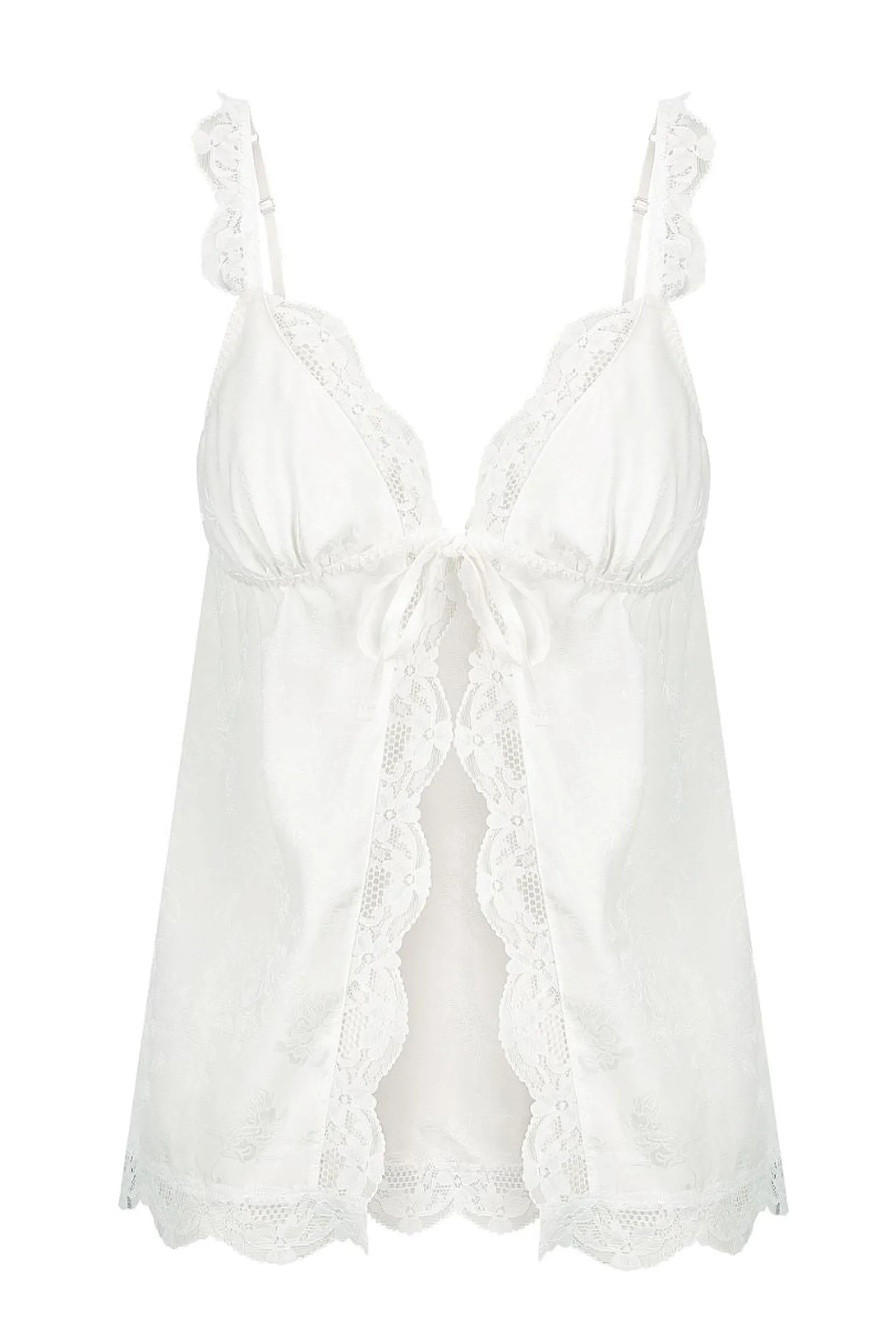 Kat The Label Lola Baby Doll Ivory Jacquard | Camis