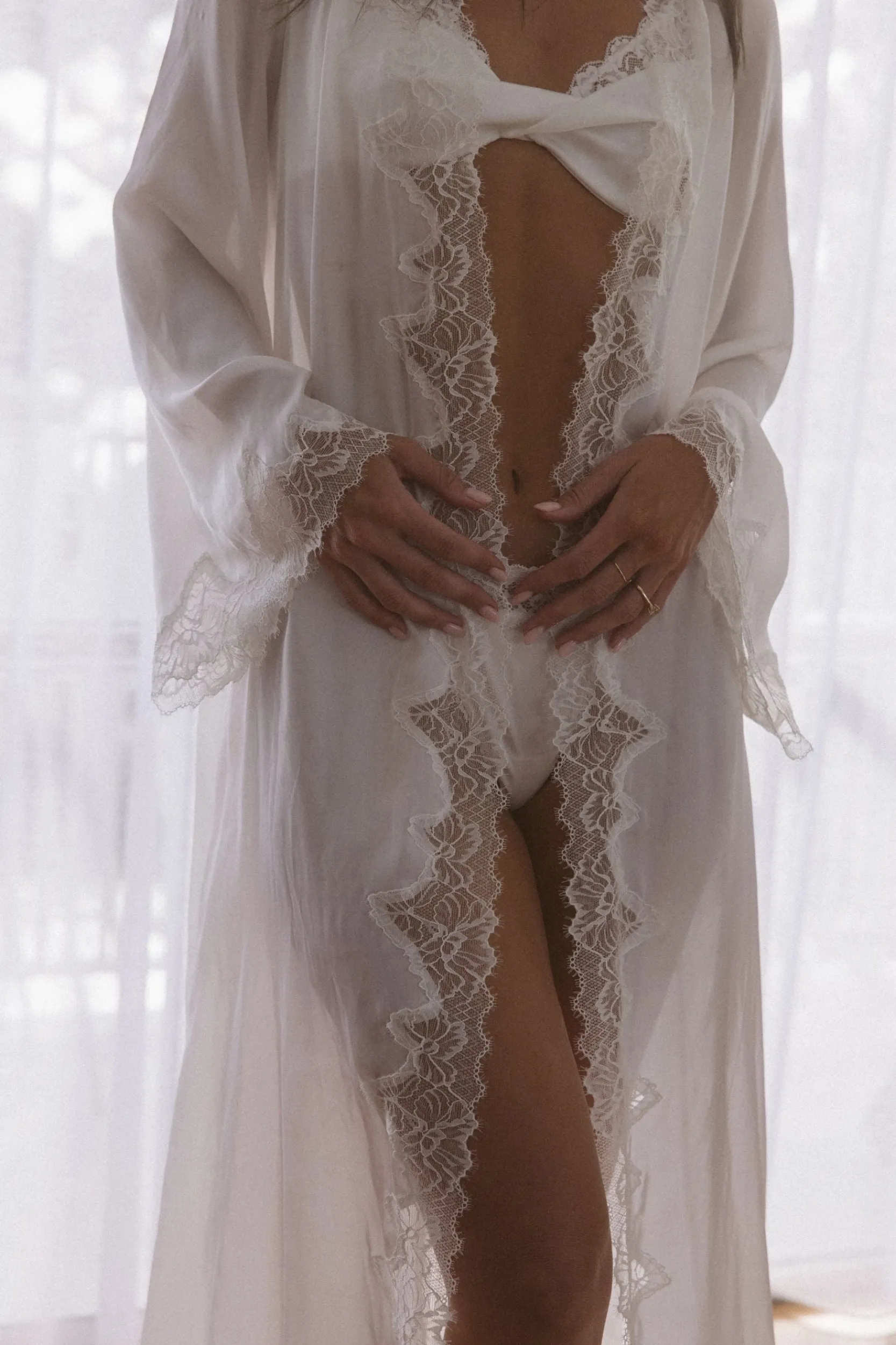 Kat The Label Nikki Robe Ivory | Robes | Robes