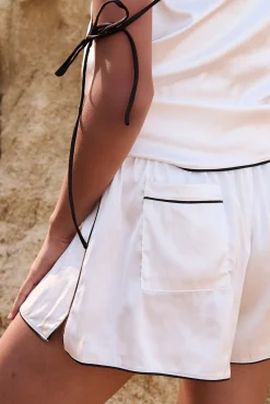 Kat The Label Piper Short Ivory | Shorts
