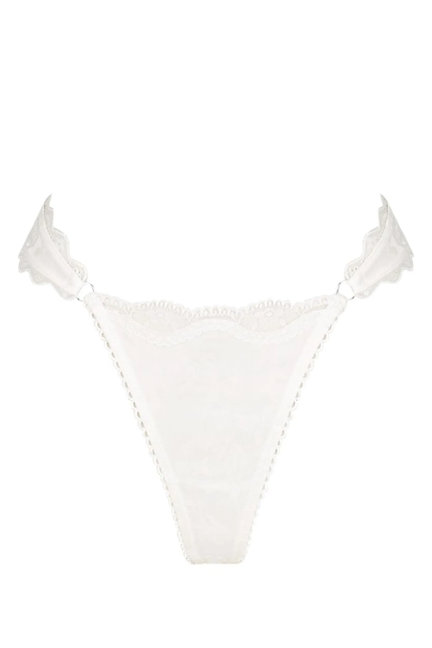Kat The Label Priscilla Thong Ivory Jacquard | Thongs