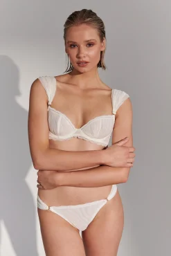 Kat The Label Ruby Thong Set White | Underwire Sets