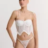Kat The Label Sofia Corset Set White | Lingerie | Bustier Sets