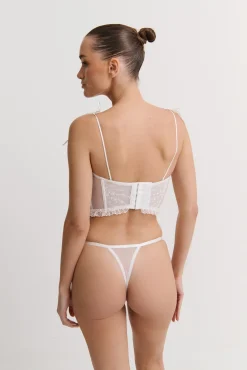 Kat The Label Sofia Corset Set White | Lingerie | Bustier Sets