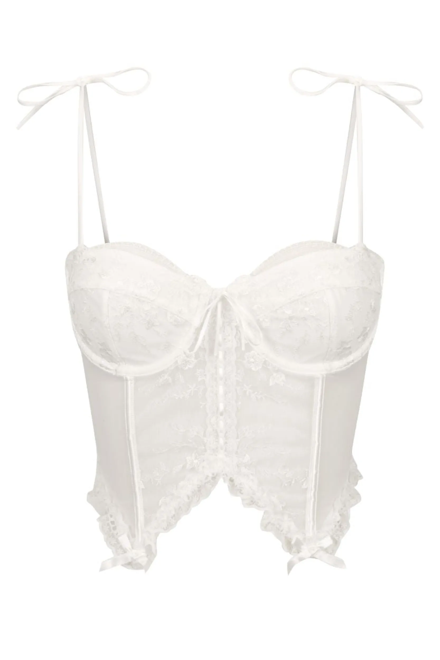 Kat The Label Sofia Corset White | Lingerie | Bustiers