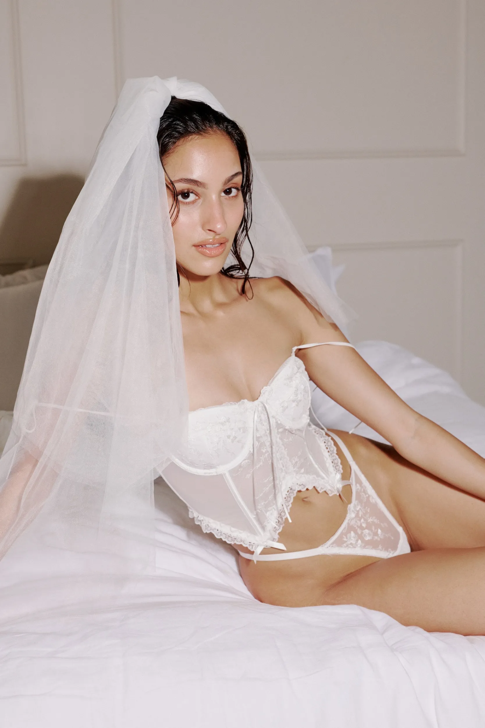 Kat The Label Sofia Corset White | Lingerie | Bustiers