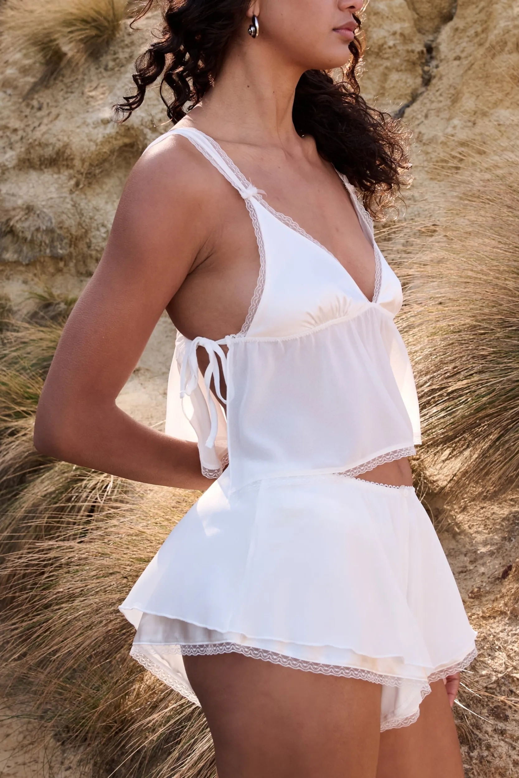 Kat The Label Tayla Camisole Ivory | Camis